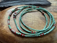 Image 7 of Seed beads and sterling silver necklace / n89