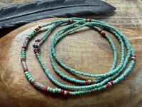 Image 9 of Seed beads and sterling silver necklace / n89