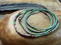 Image 4 of Seed beads and sterling silver necklace / n89