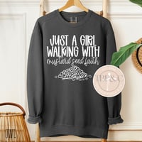 Just a girl walking with mustard seed faith