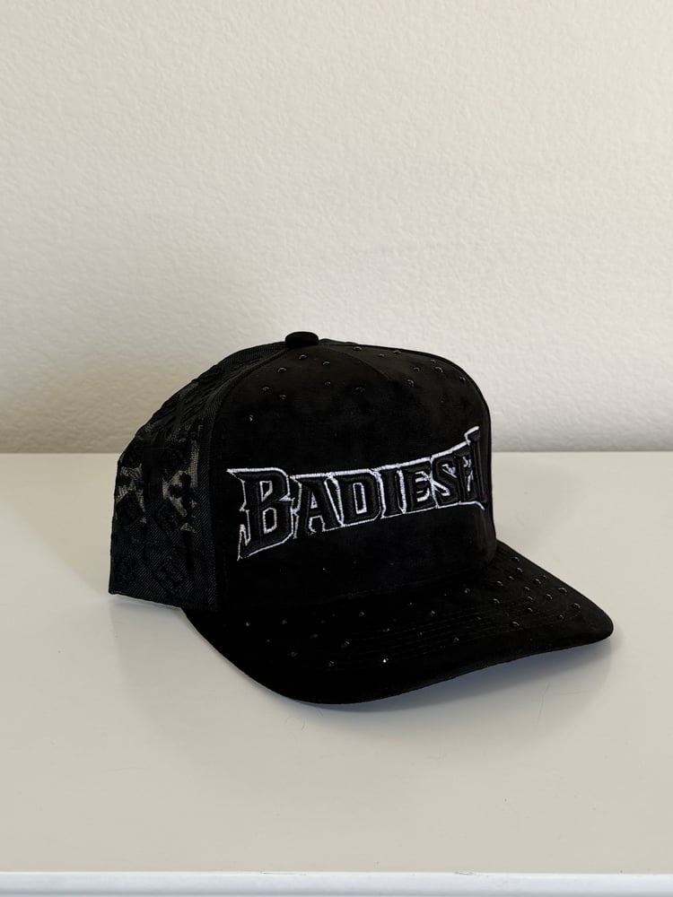 Image of  badiesel black hat snapback gem