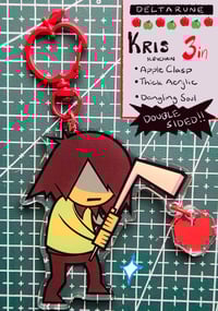 Image 1 of Deltarune Kris + Soul Charm