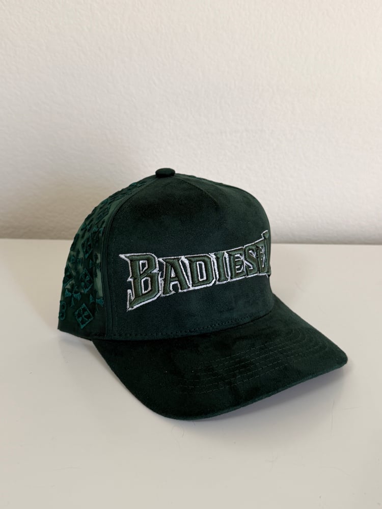 Image of Badiesel green hat snapback