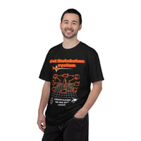 Image 4 of Cat Distribution System T-Shirt — "Congratulations You Have Been Chosen" Retro Cyber Cat Tee