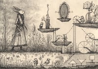 'Chatelaine and the Bird Alchemists' Original Drawing