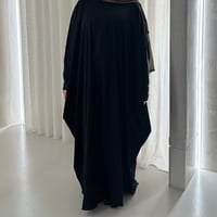 Image 2 of Black batwing abaya
