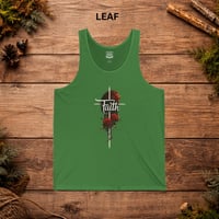 Image 4 of Faith Cross Rose Tank Top — Christian Floral Faith Tank