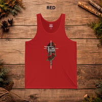 Image 5 of Faith Cross Rose Tank Top — Christian Floral Faith Tank