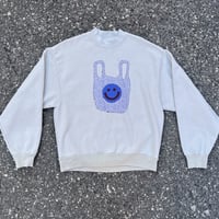 Image 1 of S Grocery Bag Crewneck Sweatshirt in Sage