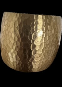 Image 5 of Hammered, Textured, Shaped, Brass Cuffs