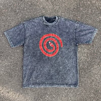 Image 1 of L Swirly Snake Top in Mineral Wash Charcoal