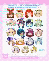 Image 1 of Genshin Impact Mini Glossy Vinyl Sticker