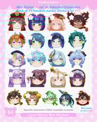 Image 2 of Genshin Impact Mini Glossy Vinyl Sticker