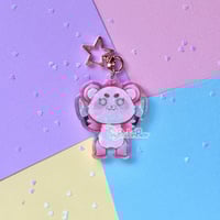 Image 2 of Pink Panda Panpan Knife Keychain Charm SALE