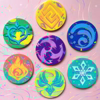 Genshin Impact Vision Coasters SALE