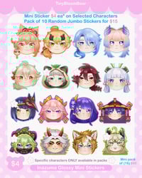 Image 3 of Genshin Impact Mini Glossy Vinyl Sticker