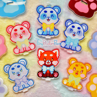 Image 1 of Cutie Bear Bow Acrylic Standee Note Holder