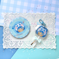 Image 2 of Panda Beanie Lollipop Keychain Charm SALE