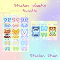 Cutie Bear Bow Stk sheet