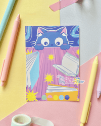 Image 4 of Blue Cat Pastel A6 Prints