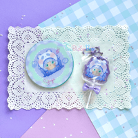 Image 4 of Panda Beanie Lollipop Keychain Charm SALE