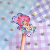 Image 4 of Panda Bear Human Chibi Clear Stickers