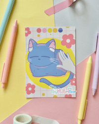 Image 5 of Blue Cat Pastel A6 Prints