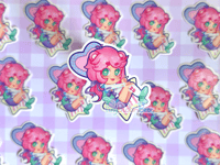 Image 5 of Panda Bear Human Chibi Clear Stickers