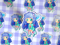 Image 7 of Panda Bear Human Chibi Clear Stickers