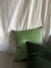Image 3 of 518 - EAST END GREENS - hand dyed velvet with linen back