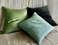 Image 5 of 518 - EAST END GREENS - hand dyed velvet with linen back