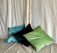 Image 6 of 518 - EAST END GREENS - hand dyed velvet with linen back