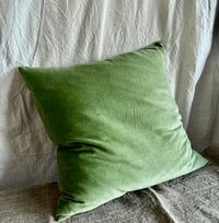 Image 1 of 518 - EAST END GREENS - hand dyed velvet with linen back