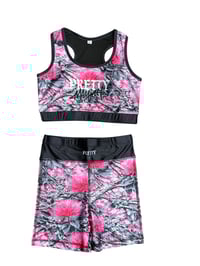 Pretty Mayjah  "Lehua Camo" Yoga Set