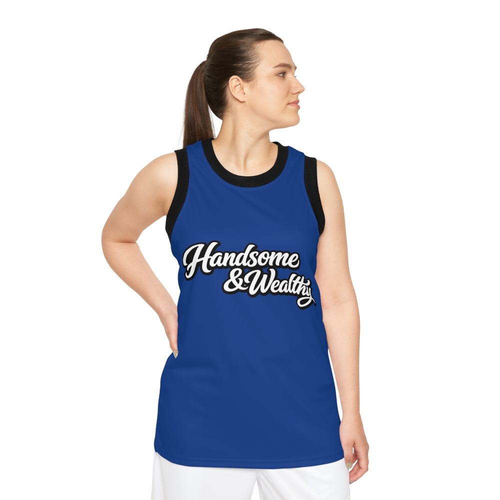 Image of Handsome & Wealthy Basketball Jersey