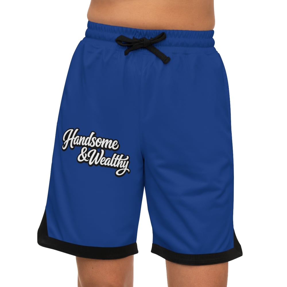 Image of Handsome & Wealthy Basketball Shorts — Men's Athletic Rib Shorts