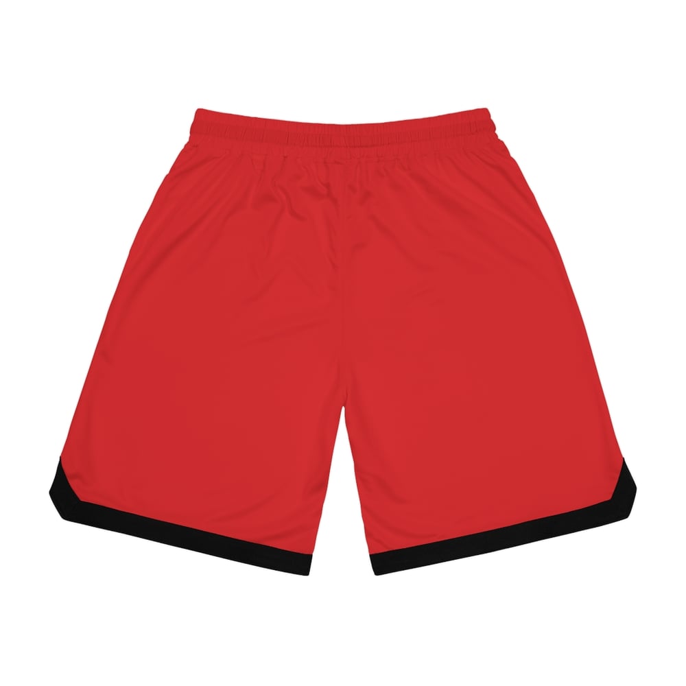 Image of Handsome & Wealthy Red Basketball Shorts