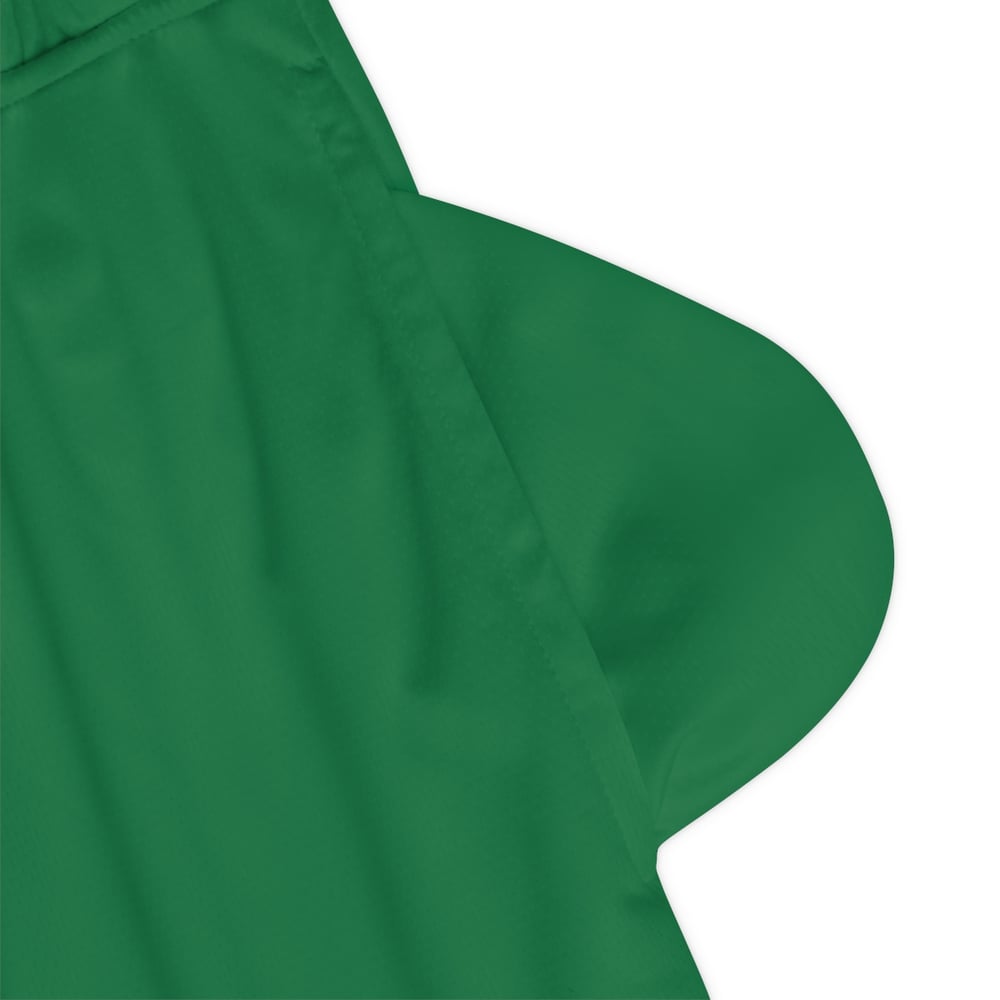 Image of Handsome & Wealthy Basketball Shorts — Green Rib Athletic Shorts