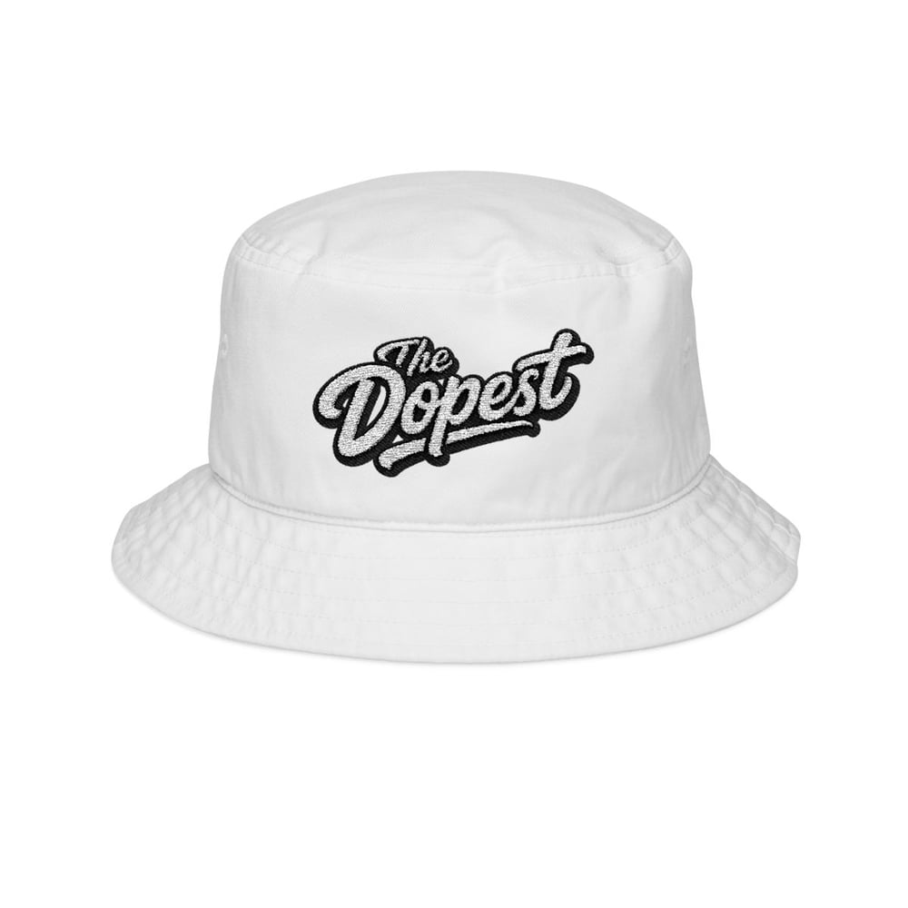 Image of The Dopest Embroidered Bucket Hat — Retro Script Logo