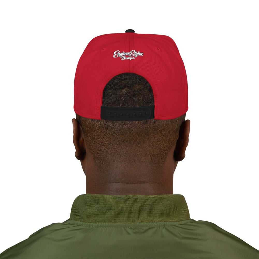 Image of Handsome & wealthy Embrace Wealthy Embroidered Snapback Hat