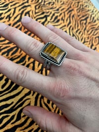 Image 2 of Sterlingsilber Ring mit Tigerauge