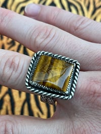 Image 3 of Sterlingsilber Ring mit Tigerauge