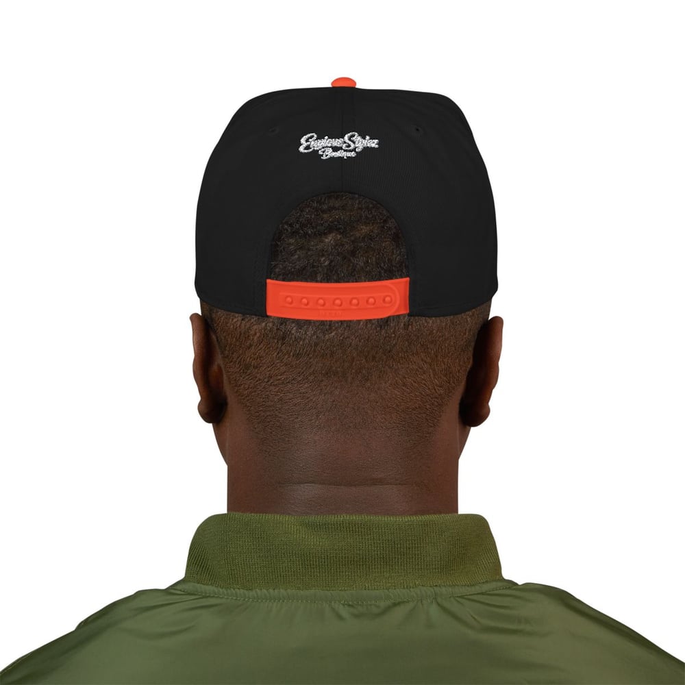 Image of Handsome & wealthy Embrace Wealthy Embroidered Snapback Hat