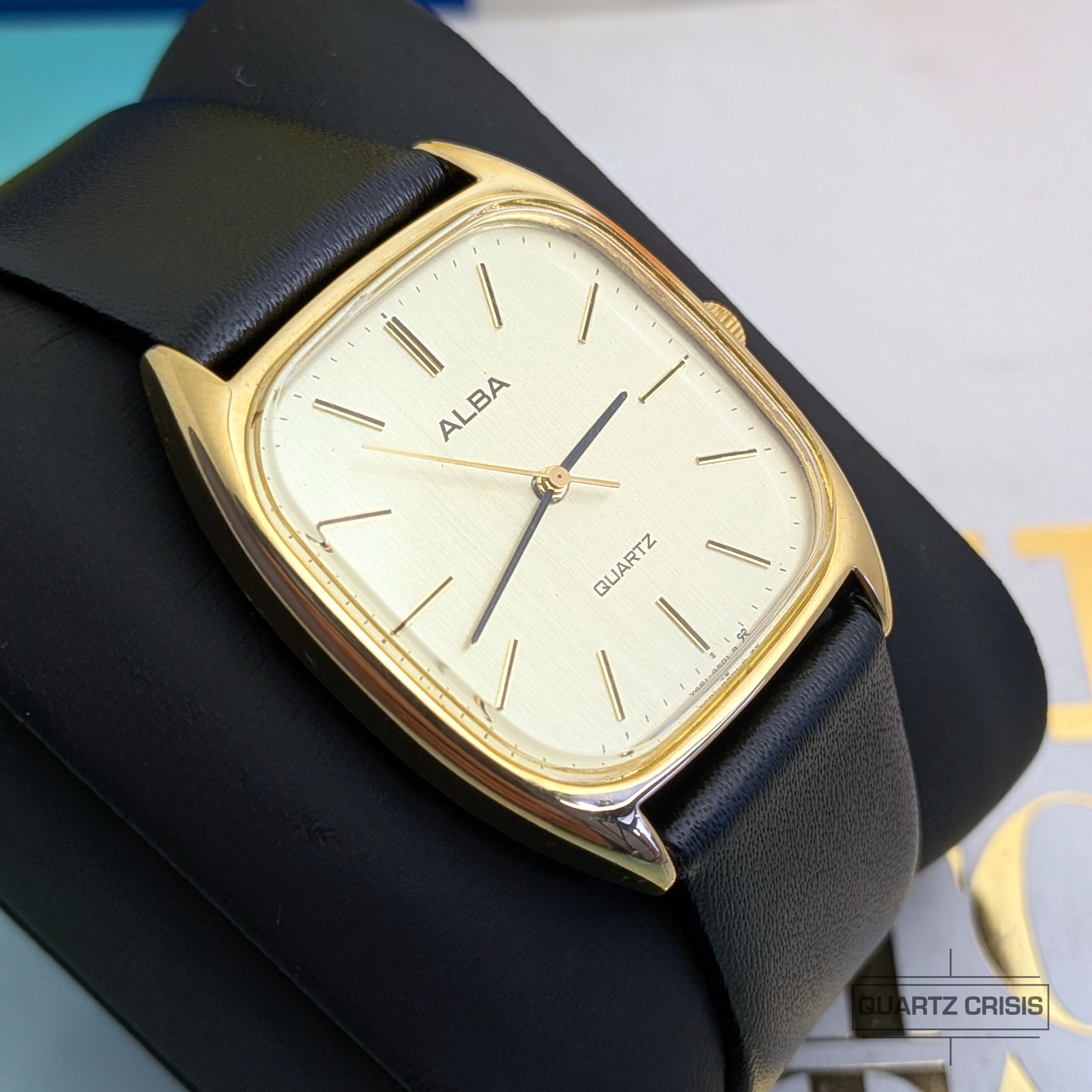 1984 Seiko/Alba Quartz 'Tank' Gold Dress Watch (Y481-6070) | Quartz Crisis Timepieces 1984 Seiko/Alba Quartz 'Tank' Gold Dress Watch (Y481-6070) | Quartz Crisis Timepieces