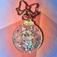 Image 2 of Shiny Acrylic Charm "Noelle in a Snow Globe"