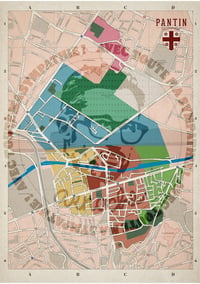 Image 2 of Affiche A3 "Carte de Pantin"