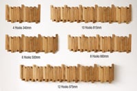 Image 4 of Flip Down slim hooks coat rack