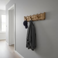 Image 5 of Flip Down slim hooks coat rack
