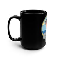 Image 4 of The Early Bird Gets the Worm Black Coffee Mug — 15oz Retro Robin Design