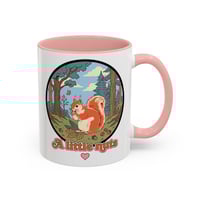 Image 7 of "A Little Nuts" Cute Woodland coffee mug  11/15oz